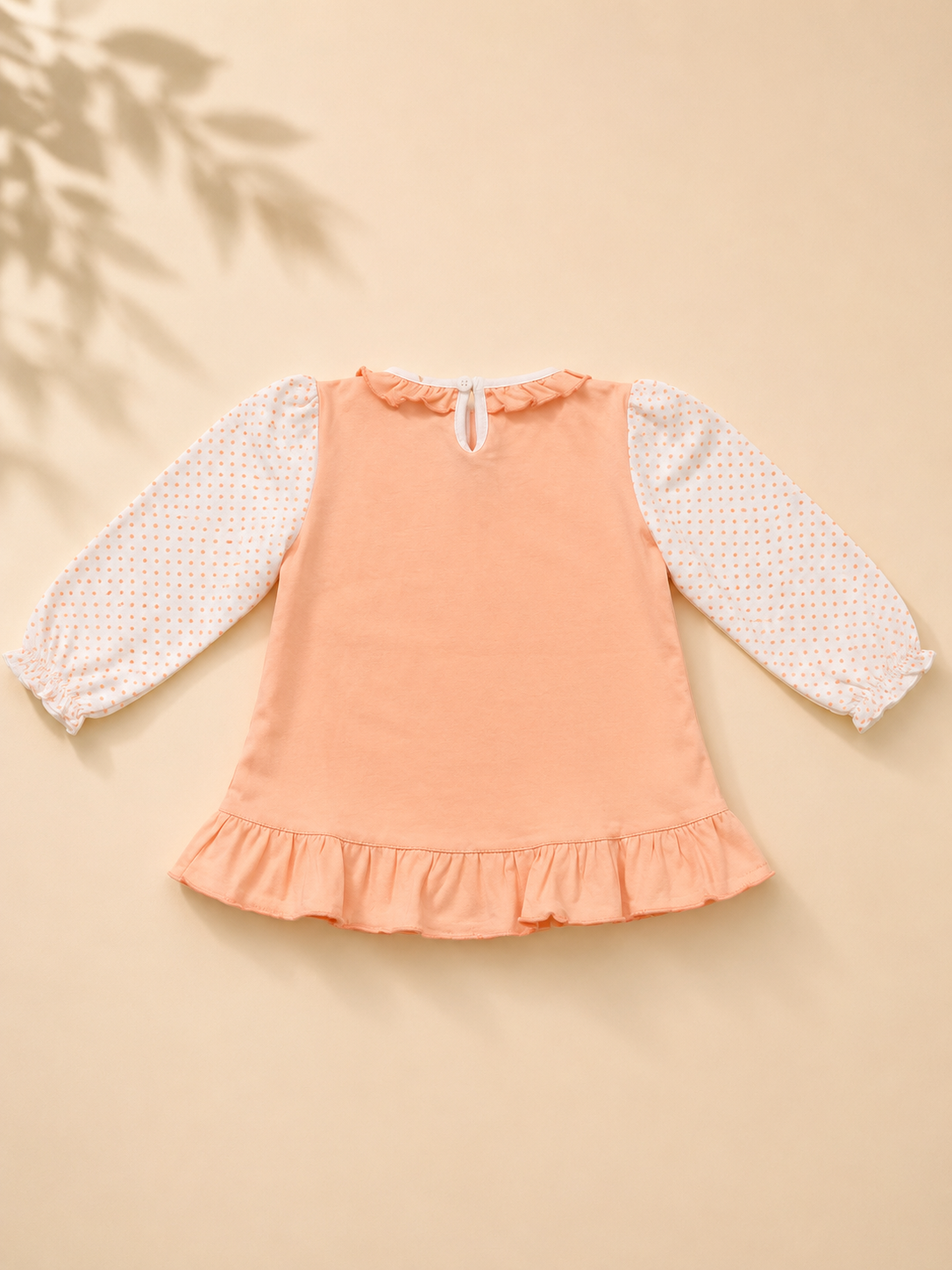 Baby Girls Peach Adventure & Friends Outfit Set | Cute 2-Piece Cotton Clothing Set