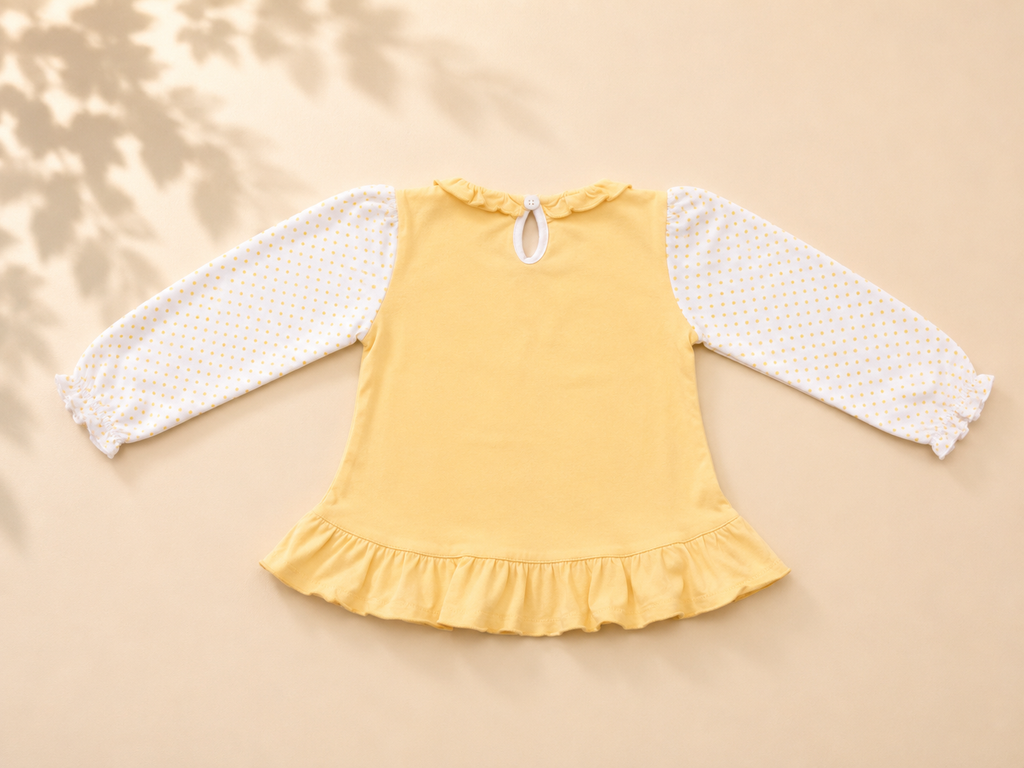 Baby Girls Yellow Adventure & Friends Outfit Set | Cute 2-Piece Cotton Clothing Set
