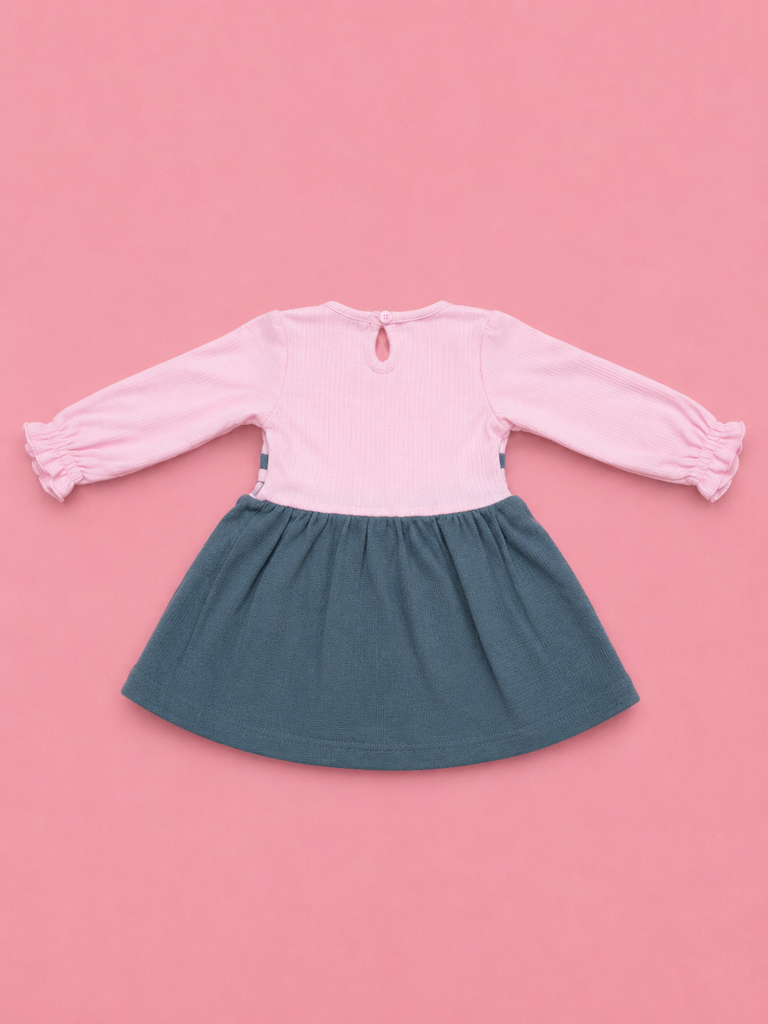Baby Girls Pink Bow Outfit Set | Cute 2‑Piece Cotton Clothing Set
