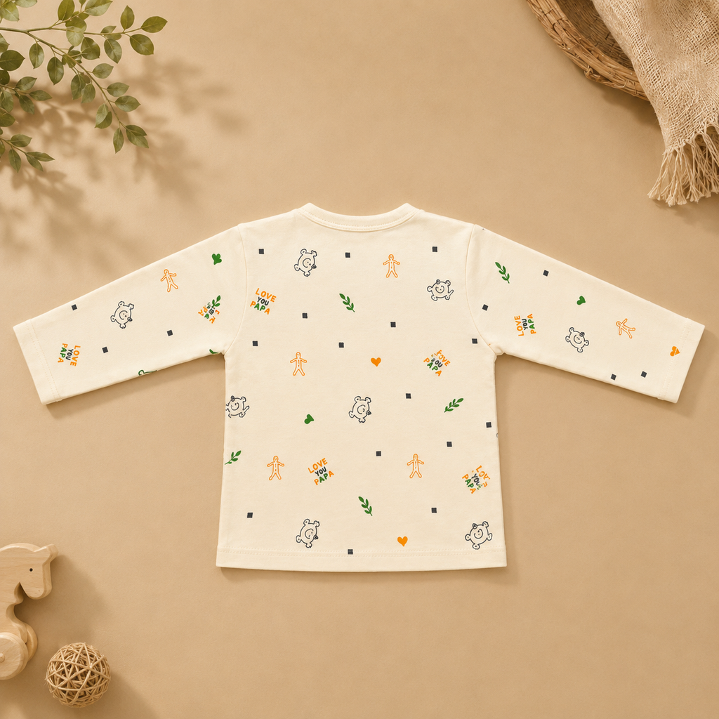 Baby Girls/Boys Love You Papa Pajama Set | Cute 2‑Piece Sleepwear