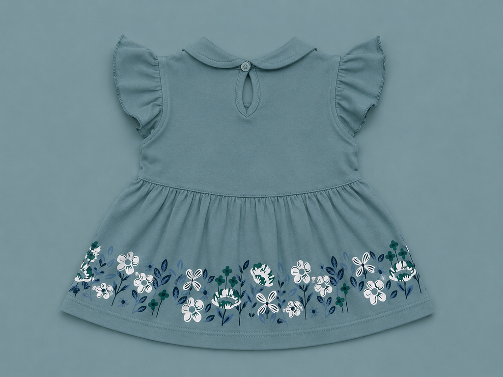 Baby Girls Super Girl Blue Outfit Set | Cute 2‑Piece Cotton Clothing Set
