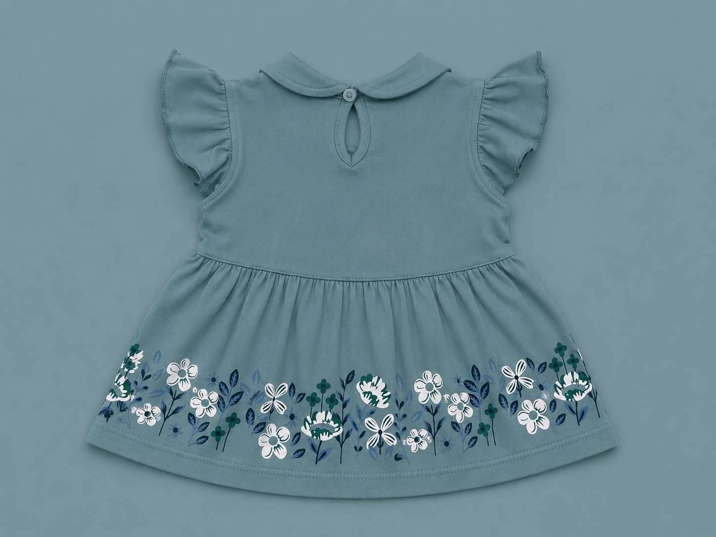 Baby Girls Super Girl Blue Outfit Set | Cute 2‑Piece Cotton Clothing Set