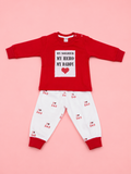 Baby Boys Cotton Full Sleeve T-Shirt & Pant Set | My Soldier My Hero My Daddy