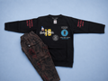 Boys Full Sleeve Sweatshirt & Jogger Pants Set | Cotton Co-Ord Outfit | Black