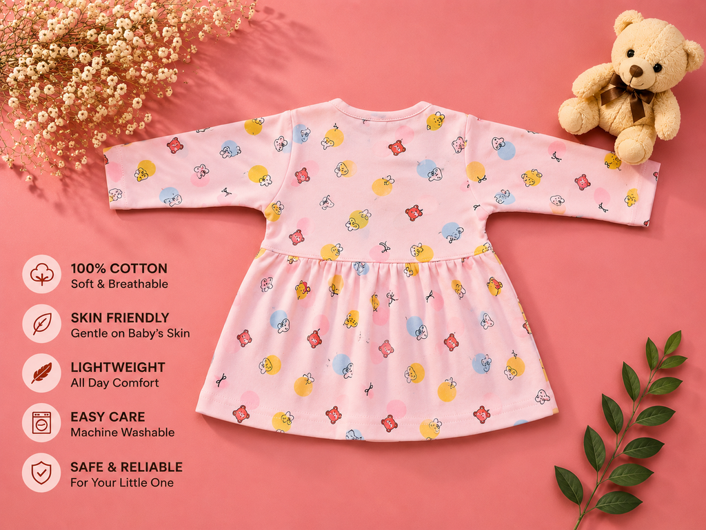 Baby Girls 100% Cotton Printed Top & Leggings Set | Soft Baby Clothing
